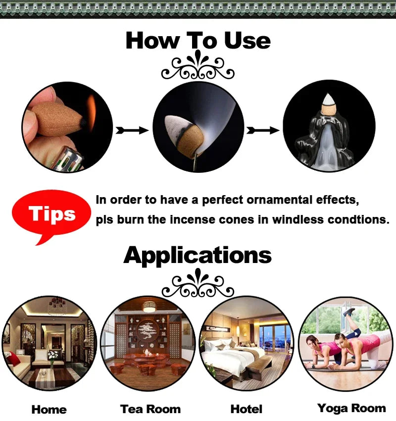 120pcs Natural Sandalwood Incense Sticks